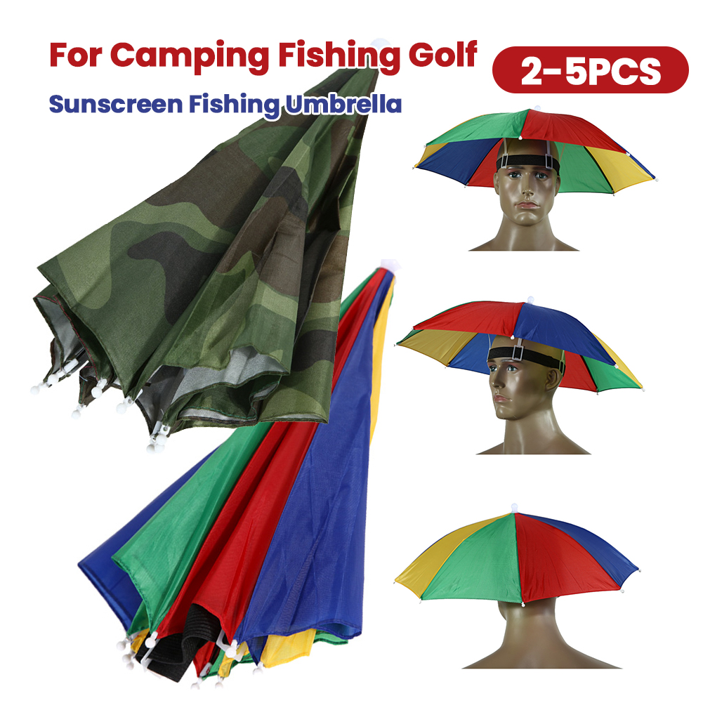 Outdoor Sports Umbrella - Chapeau parapluie de pêche, protection solaire,
