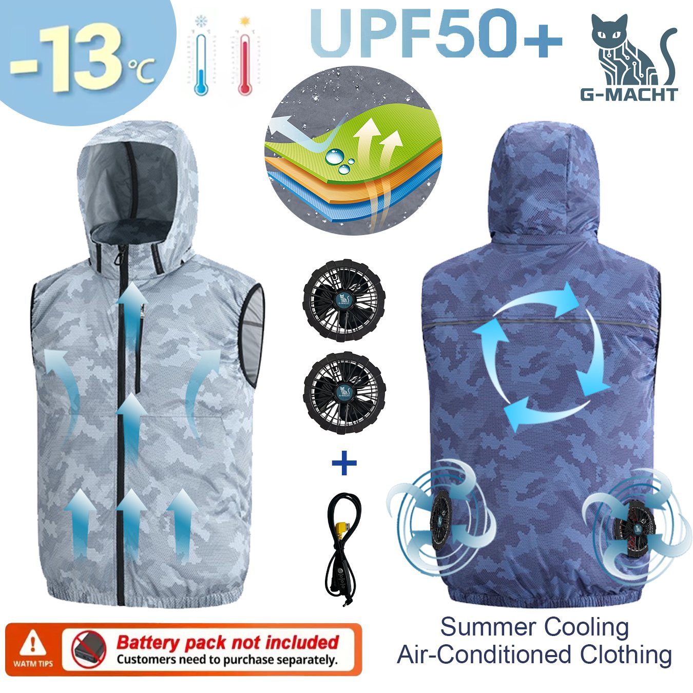 Outdoor Sport Brand Jacket - Gilet de sport d'été 12V/5V avec