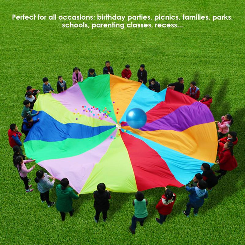 Parachute arc-en-ciel pour enf - Outdoor Sports Umbrella avis et prix