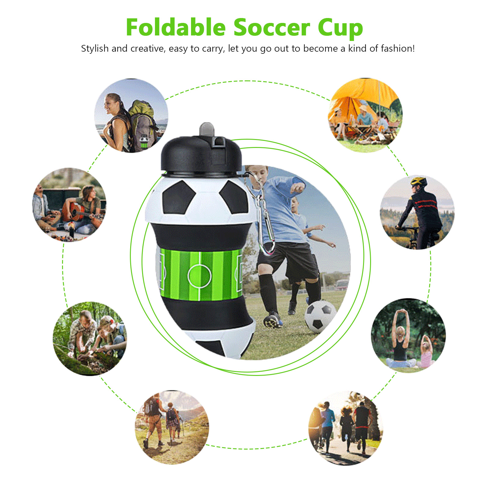 Bouteille d'eau pliable de 550 - Outdoor Sport Field avis et prix